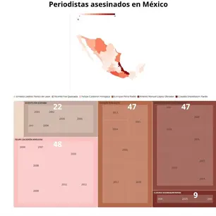 Veracruz, entidad con el mayor número de periodistas asesinados en México; concentra 18% de casos desde 2000:Artículo 19